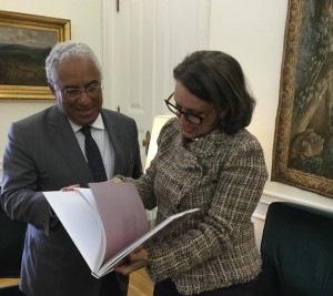 Primer Ministro de Portugal, António Costa, y Secretaria General Iberoamericana, Rebeca Grynspan