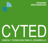 logotipo CYTED: Programa Iberoamericano de Ciencia y Tecnología para el Desarrollo