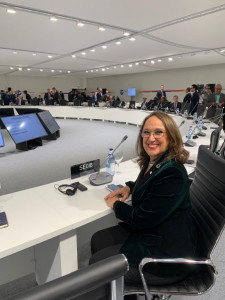 La secretaria general iberoamericana, Rebeca Grynspan, en la COP25