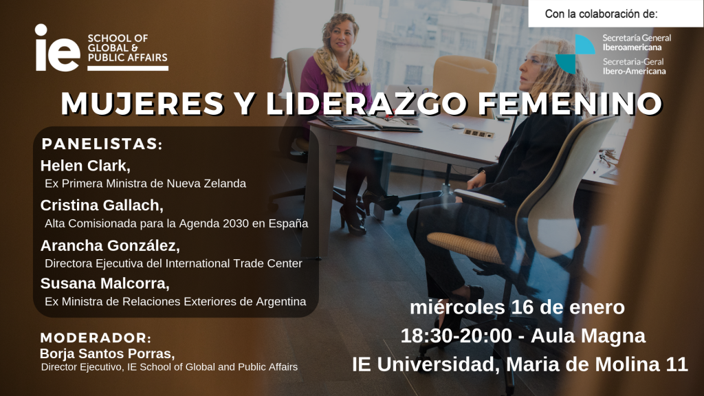 IE Condefernce - Mujeres y Liderazgo Femenino - 16ENE2018
