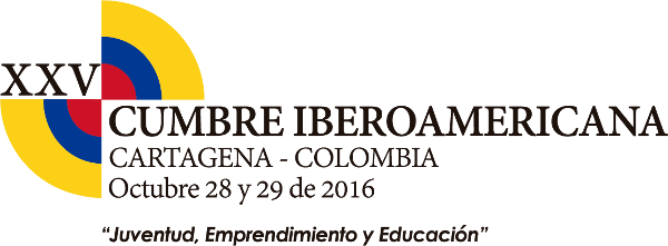 logotipo XXV Cumbre Iberoamericana Cartagena de Indias 2016 – “Juventud, emprendimiento y educación”