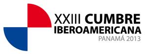 logotipo XXIII: Cumbre Iberoamericana Panamá 2013 – “El papel político, económico, social y cultural de la Comunidad Iberoamericana en el nuevo contexto mundial”.