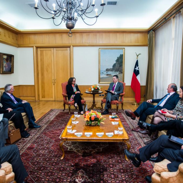 Reunión con ministro de Relaciones Exteriores de Chile, Roberto Ampuero