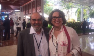 Graziano Da Silva, DIrector de FAO, y Rebeca Grynspan, Secretaria General Iberoamericana