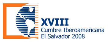 logotipo XVIII Cúpula Ibero-Americana San Salvador 2008 –  “Juventude e Desenvolvimento”